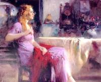 Pino Daeni - Impression oil painting.